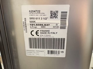Fregadero Franke NUEVO SRX-611LBD