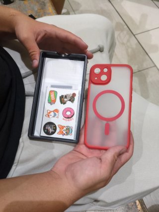 Custodia iPhone 14 Rossa Magnetica