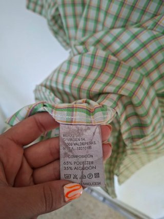 Camisa de cuadros hombre talla M
