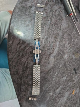 Correa de reloj plateada para SEIKO