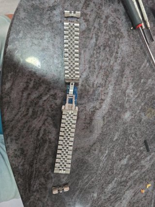 Correa de reloj plateada para SEIKO