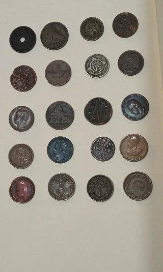 Lote 20 monedas antiguas, varios años