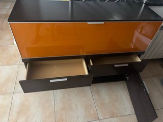 Mueble Comedor Madera Marrón/Naranja