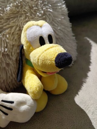 Peluche Mickey 30cm y Pluto 20cm Disney