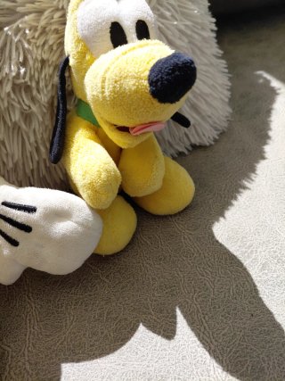 Peluche Mickey 30cm y Pluto 20cm Disney