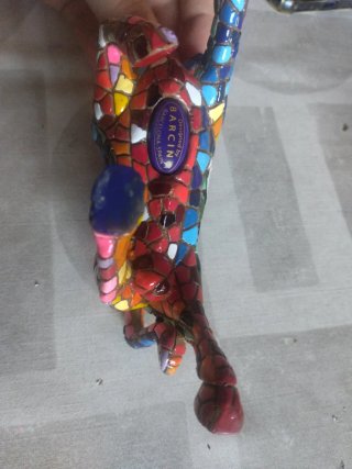Figura Toro Mosaico Multicolor Barcino