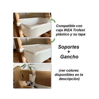 Combo adaptadores + gancho para trona STOKKE