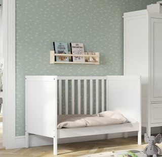 Cuna convertible IKEA SUNDVIK + colchón 60x120