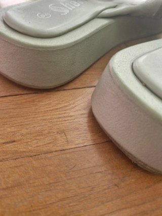 Sandalias Shein verde menta talla 40