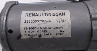 Motor arranque nissan 252751 233000379ra qashqai