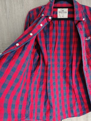 Camisa cuadros Hollister Talla M