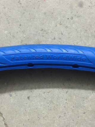 Pareja Neumáticos Bici 700x25c Macizos Azul