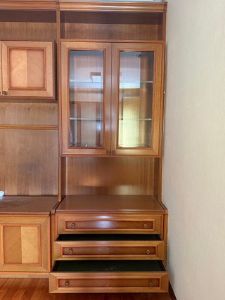 Mueble modular salón madera