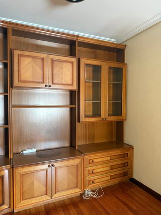 Mueble modular salón madera