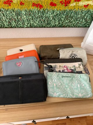 Lote de monederos: Tommy Hilfiger, Kipling y más