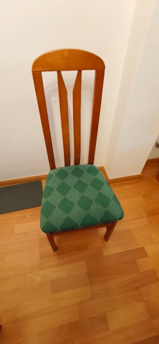 Conjunto mesa y 6 sillas madera