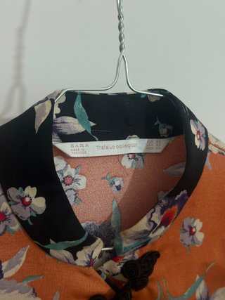 Blusa Zara stile orientale floreale - taglia XS