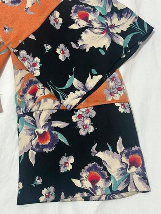 Blusa Zara stile orientale floreale - taglia XS