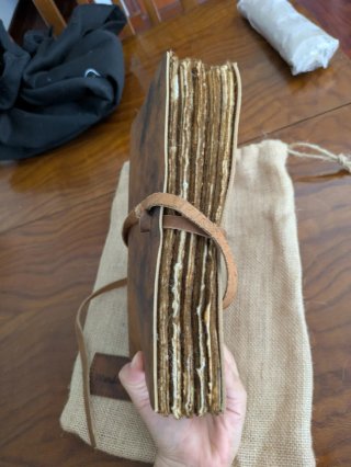 Libreta de cuero estilo vintage