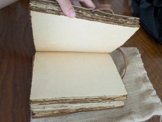 Libreta de cuero estilo vintage
