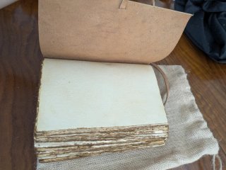 Libreta de cuero estilo vintage
