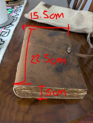 Libreta de cuero estilo vintage