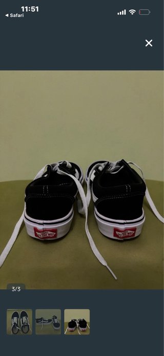 Zapatillas Vans Old Skool Negras Talla 37