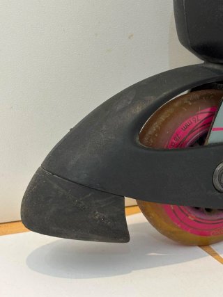 Patines en línea Oxelo negros y rosas talla 37-40