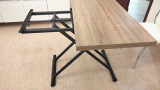 Mesa comedor extensible madera y metal