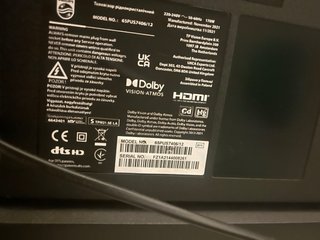 Philips 65 TV 4K Smart TV