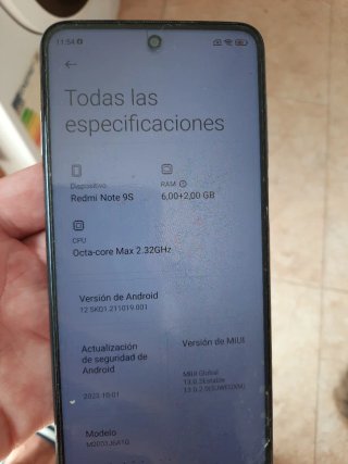Xiaomi Redmi Note 9S Negro