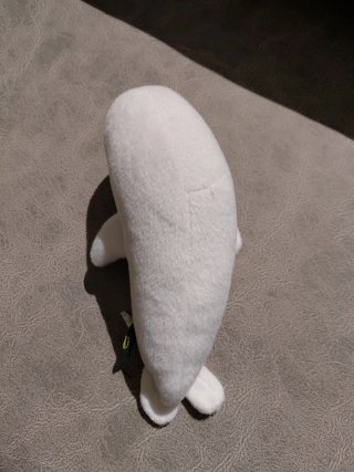 Foca de peluche blanca