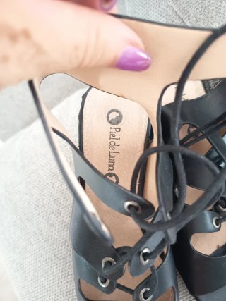 Sandalias de piel lunanegras