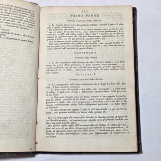Libro Antico 1832  Trattato delle servitù Mercurio
