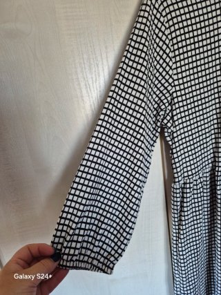 Vestido estampado cuadros talla única
