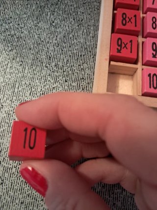 Juego de Tablas de Multiplicar de Madera