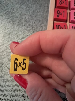 Juego de Tablas de Multiplicar de Madera