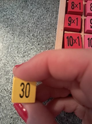 Juego de Tablas de Multiplicar de Madera