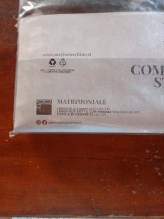 Completo Letto Matrimoniale 100% Cotone Dama Blanc