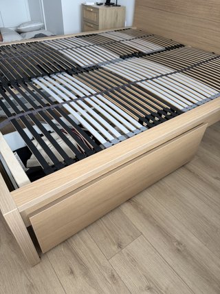 Cama MALM 160x200 con 2 cajones