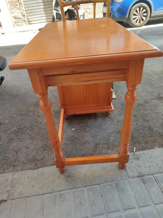Escritorio Provenzal Madera Marrón y Verde