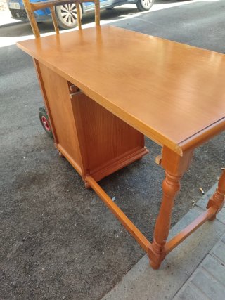 Escritorio Provenzal Madera Marrón y Verde