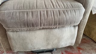 Sillón reclinable marrón/gris