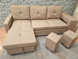 Sofá Cama Chaise Longue con Arcón