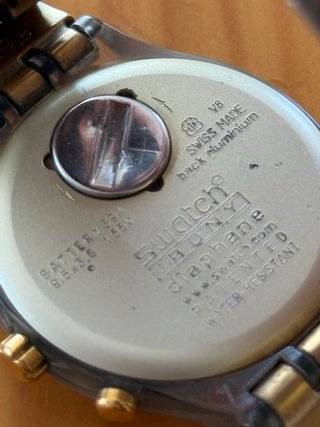Swatch Irony Diaphane Chrono Dorado
