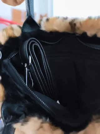 Bolso de pelo leopardo