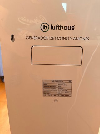Purificador de aire Lufthous Ozono Max