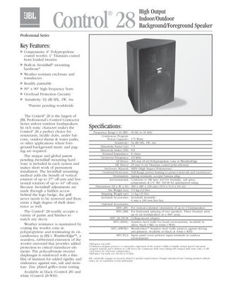 Altavoces JBL Control 28 en PERFECTO ESTADO