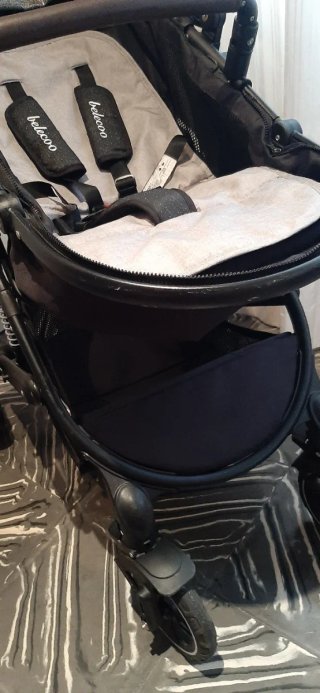 Carro de bebé negro 2×1