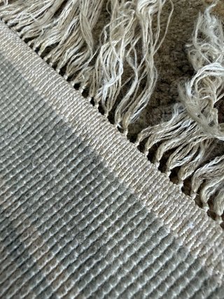 Tappeto cinese Pechino in seta beige multicolore